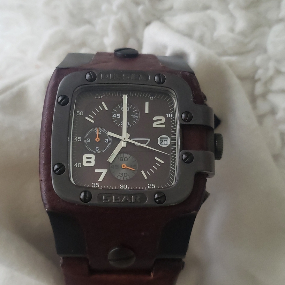 DIESEL "5 BAR" MENS WATCH! CHRONOGRAPH!